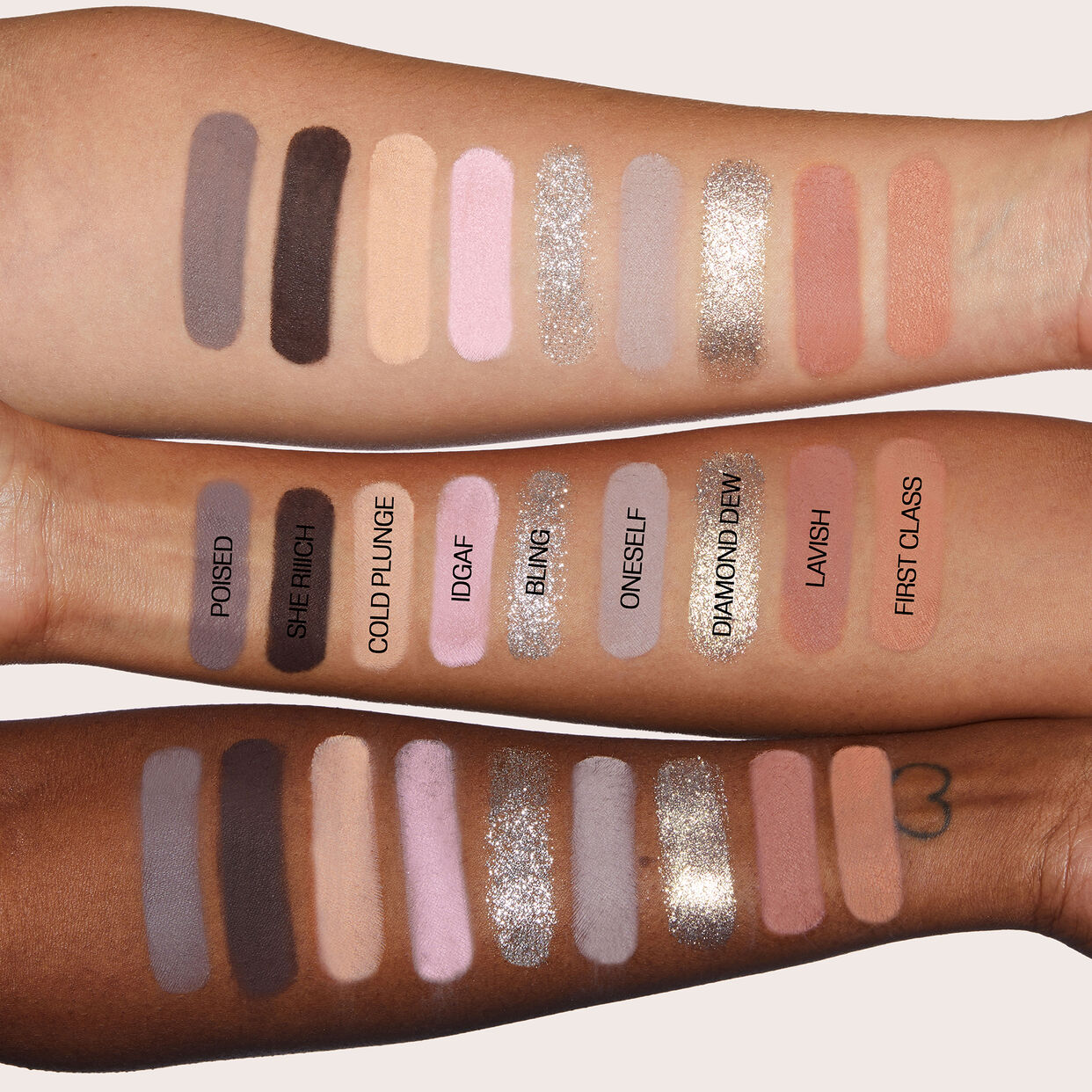 Huda Beauty Icy Nude Eye Shadow Palette 18 Color