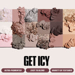 Huda Beauty Icy Nude Eye Shadow Palette 18 Color