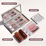 Huda Beauty Icy Nude Eye Shadow Palette 18 Color