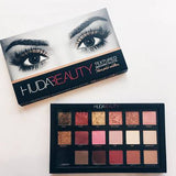 Huda Beauty Rose Gold Remastered Eyeshadow Palette, 18 Buttery-Smooth Shadows, High-Pigment 