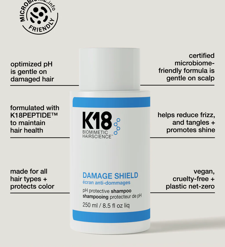 K18 DAMAGE SHIELD pH Protective Shampoo 250ml
