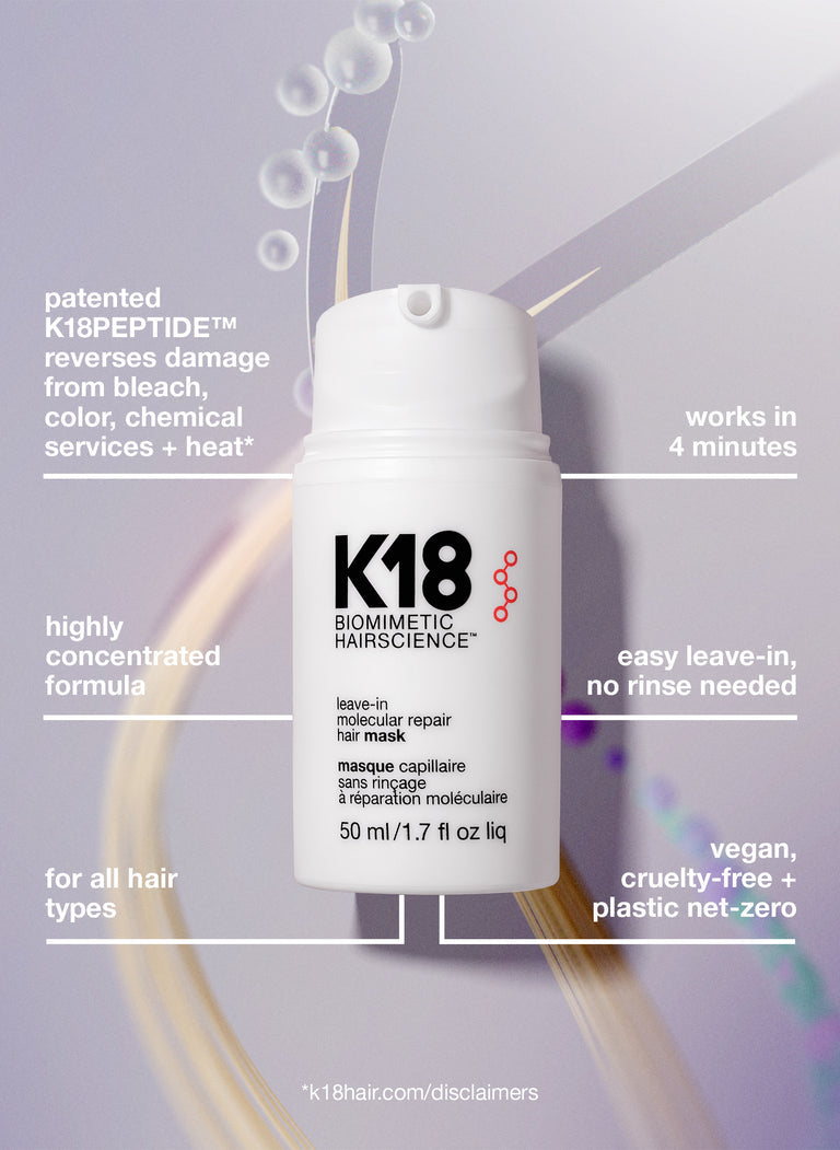 K18 Hair Mask Biomimetic Hairscience Leave-In Molecular Repair
