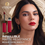 L'Oreal Infallible Matte Resistance Liquid Lipstick 5ml Ultra-Lightweight, Creamy Formula, Matte Finish