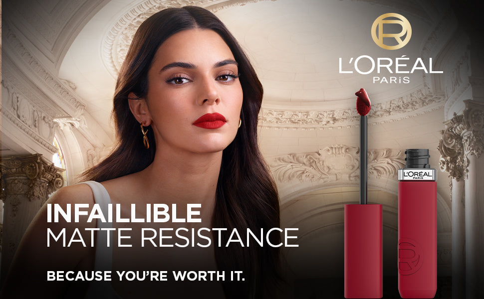 L'Oreal Infallible Matte Resistance Liquid Lipstick 5ml Ultra-Lightweight, Creamy Formula, Matte Finish