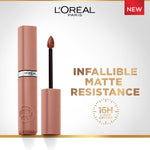 L'Oreal Infallible Matte Resistance Liquid Lipstick 5ml Ultra-Lightweight, Creamy Formula, Matte Finish #color_105 BreakFast in Bed
