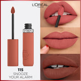 L'Oreal Infallible Matte Resistance Liquid Lipstick 5ml Ultra-Lightweight, Creamy Formula, Matte Finish #color_115 Snooze Your Alarm