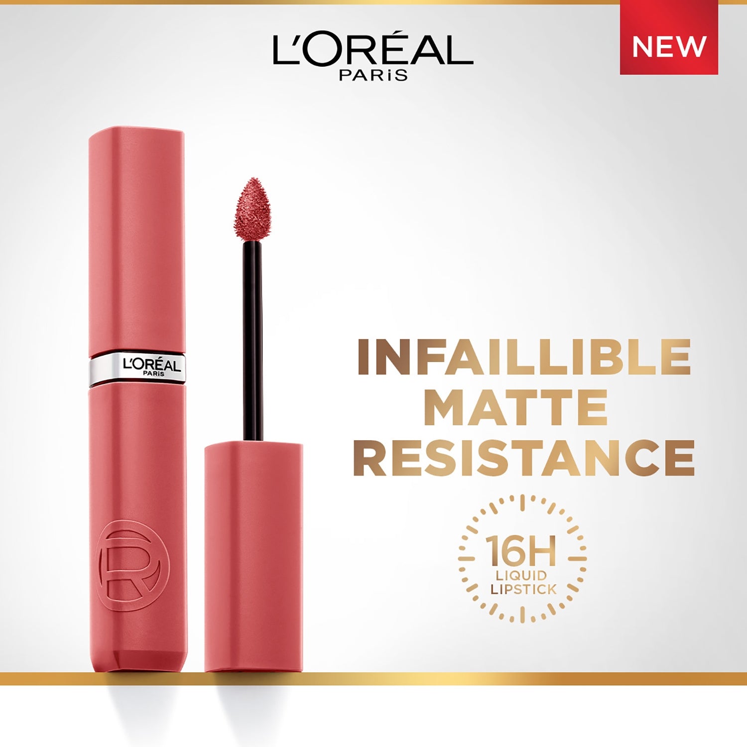 L'Oreal Infallible Matte Resistance Liquid Lipstick 5ml Ultra-Lightweight, Creamy Formula, Matte Finish #color_120 Major Crush