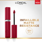 L'Oreal Infallible Matte Resistance Liquid Lipstick 5ml Ultra-Lightweight, Creamy Formula, Matte Finish #color_420 Le Rouge Paris