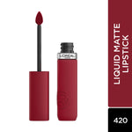 L'Oreal Infallible Matte Resistance Liquid Lipstick 5ml Ultra-Lightweight, Creamy Formula, Matte Finish #color_420 Le Rouge Paris