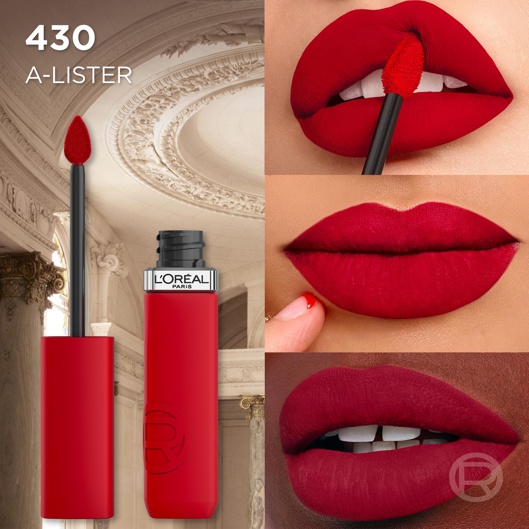 L'Oreal Infallible Matte Resistance Liquid Lipstick 5ml Ultra-Lightweight, Creamy Formula, Matte Finish #color_430 A-Lister