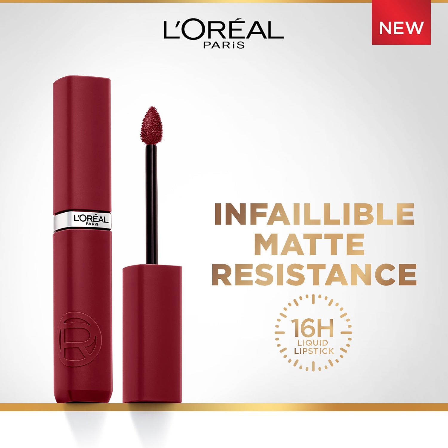 L'Oreal Infallible Matte Resistance Liquid Lipstick 5ml Ultra-Lightweight, Creamy Formula, Matte Finish #color_500 Wine Not