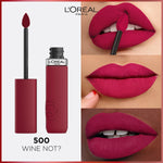L'Oreal Infallible Matte Resistance Liquid Lipstick 5ml Ultra-Lightweight, Creamy Formula, Matte Finish #color_500 Wine Not