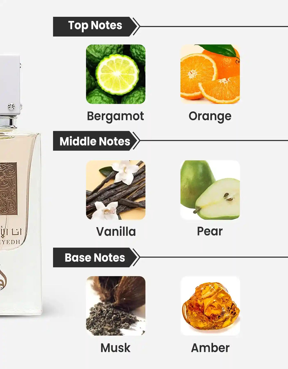 Lattafa Ana Abiyedh Perfume EDP 100ml