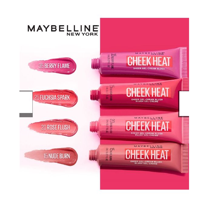 Maybelline Cheek Heat Gel Cream Blush 10ml 