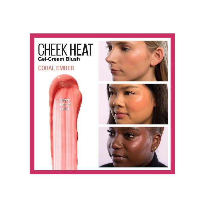 Maybelline Cheek Heat Gel Cream Blush 10ml #color_30 Coral Ember