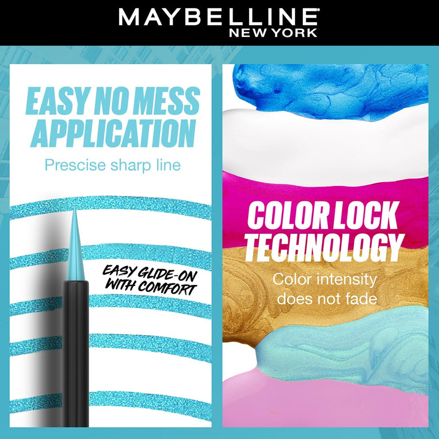 Maybelline Tattoo Liner Play #color_Ride Metallic Acqua