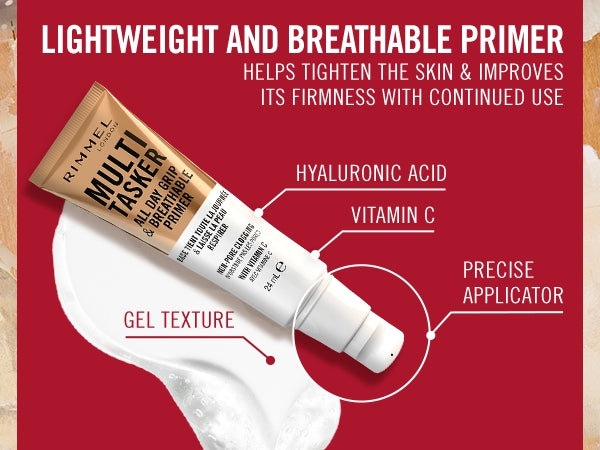 Rimmel London Multi Tasker All Day Grip & Breathable Primer 24ml