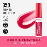 Rimmel Thrill Seeker Glassy Gloss Lip Gloss 10ml #color_Pink To The Berry