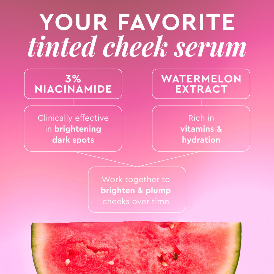 Watermelon Glow Niacinamide Dewy Flush Brightening Serum Blush 