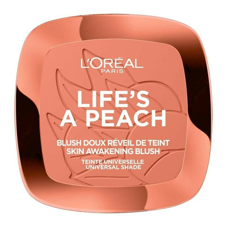 L'Oreal Paris A Peach Blush 0.32oz 9g 01 Peach Addict, Lightweight Powder Blush