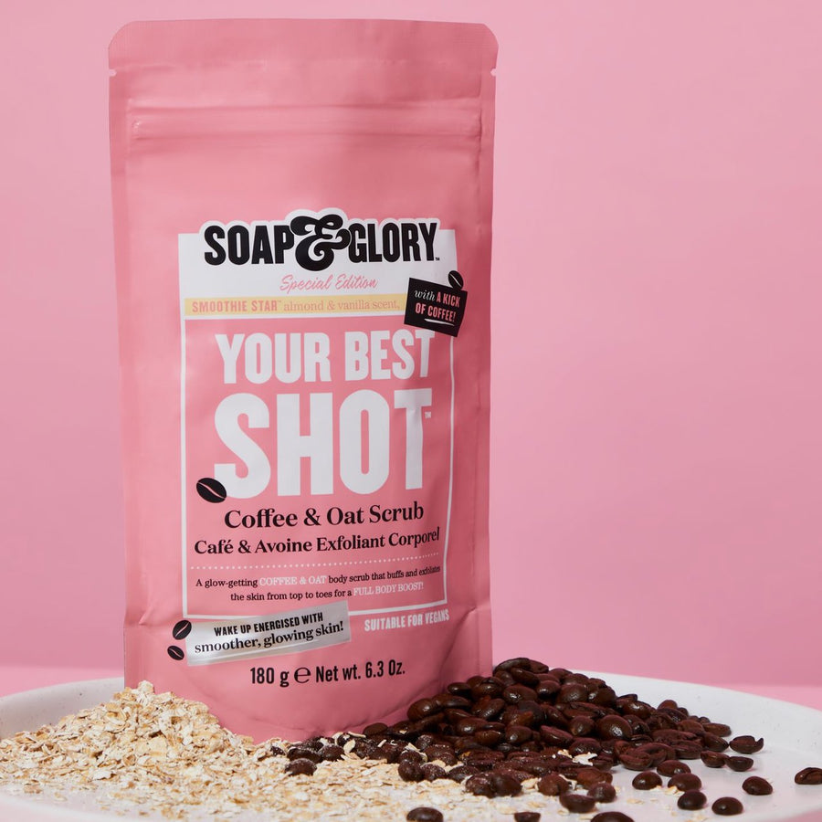 Soap & Glory Your Best Shot Coffee And Oat Scrub 180g | Ramfa Beauty