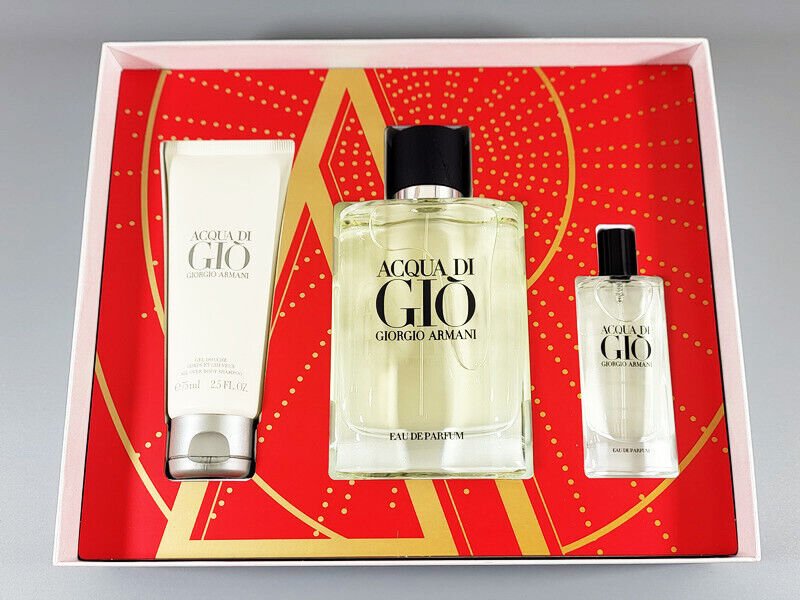 Giorgio Armani Acqua Di Gio Men Perfume Gift Set 125ml EAU DE PARFUM SPRAY with Lotion