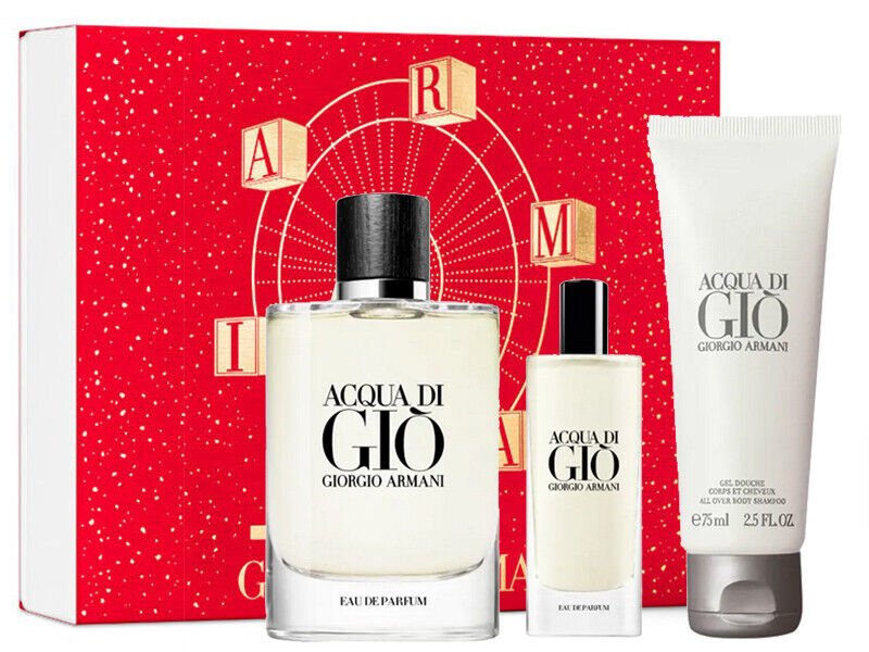 Giorgio Armani Acqua Di Gio Men Perfume Gift Set 125ml EAU DE PARFUM SPRAY with Lotion