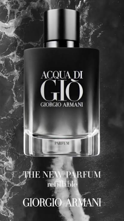 Giorgio Armani Acqua Di Gio Parfum Men Refillable Perfume 2.5oz 75ml EAU DE PARFUM SPRAY  