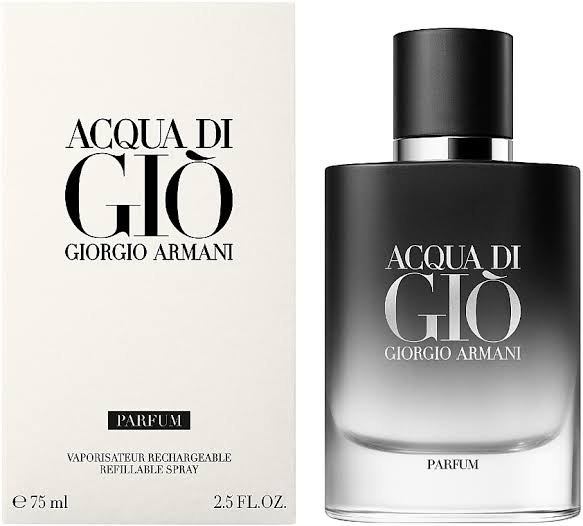 Giorgio Armani Acqua Di Gio Parfum Men Refillable Perfume 2.5oz 75ml EAU DE PARFUM SPRAY  