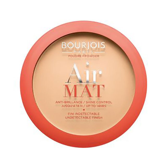 Bourjois Air Mat Compact Powder 0.35oz 10g Lightweight Long-Lasting Foundation Powder #color_02 Light Beige