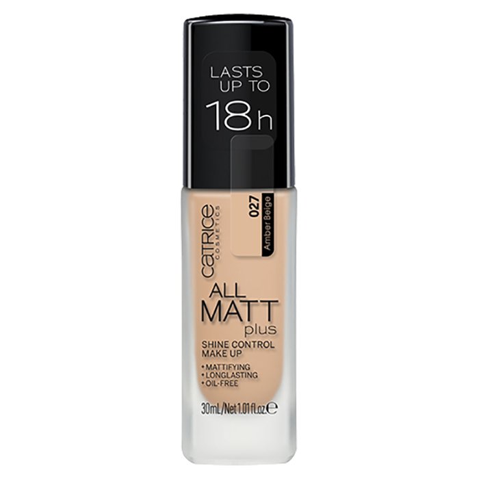 Catrice All Matt Plus Shine Control Make Up Foundation Long-Lasting Oil-Free #color_027 Amber Beige