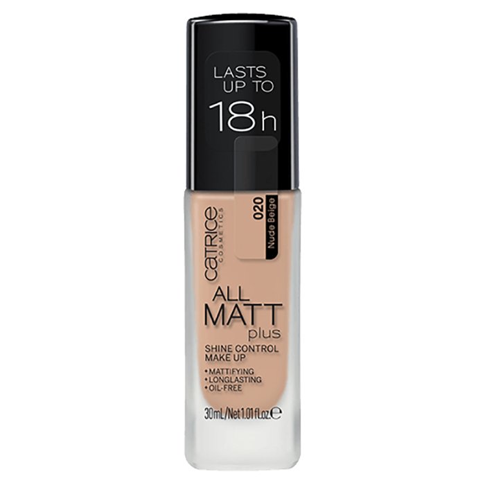 Catrice All Matt Plus Shine Control Make Up Foundation Long-Lasting Oil-Free #color_020 Nude Beige