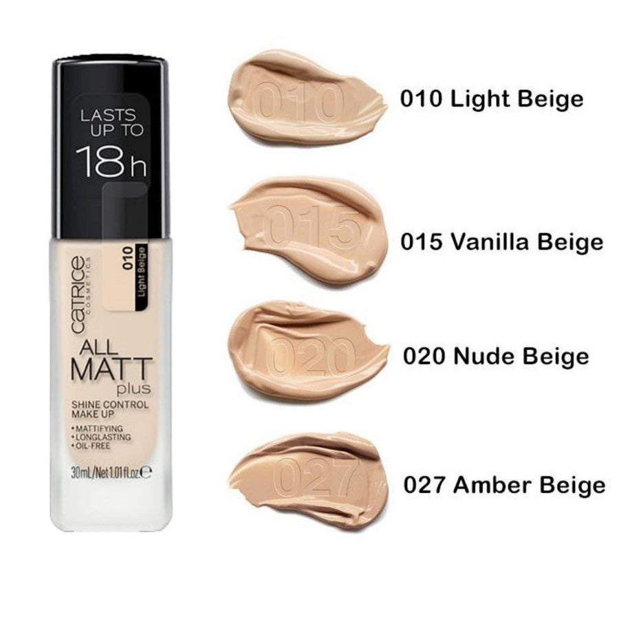 Catrice All Matt Plus Shine Control Make Up Foundation Long-Lasting Oil-Free