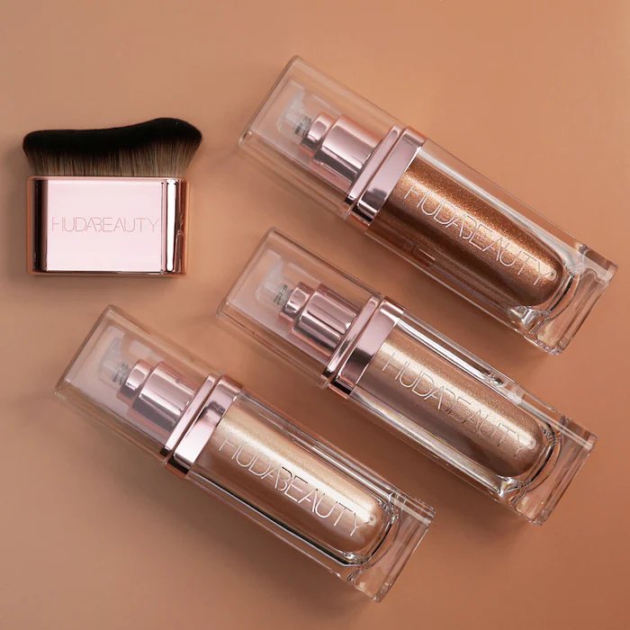 Huda Beauty Make Up For Ever All Over Body Highlighter N.Y.M.P.H Flawless Summer Skin, Smooth and Hydrated