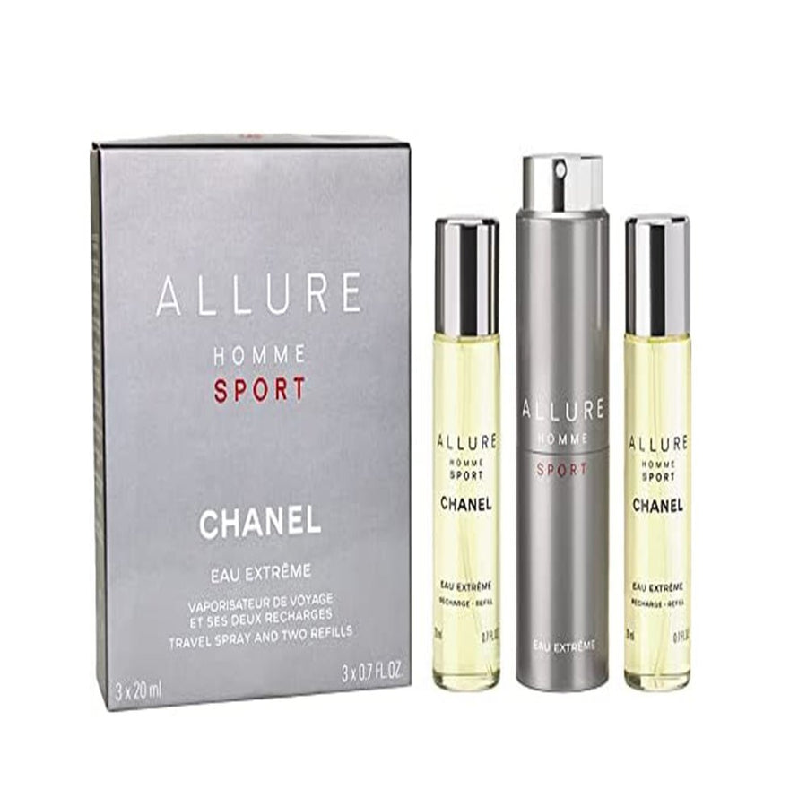 Chanel Allure Homme Sport Extreme EDT Twist & Spray Perfume 3 X 20ml EAU DE TOILETTE SPRAY  