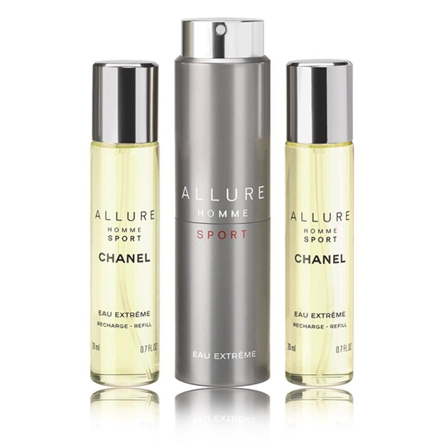 Chanel Allure Homme Sport Extreme EDT Twist & Spray Perfume 3 X 20ml EAU DE TOILETTE SPRAY  