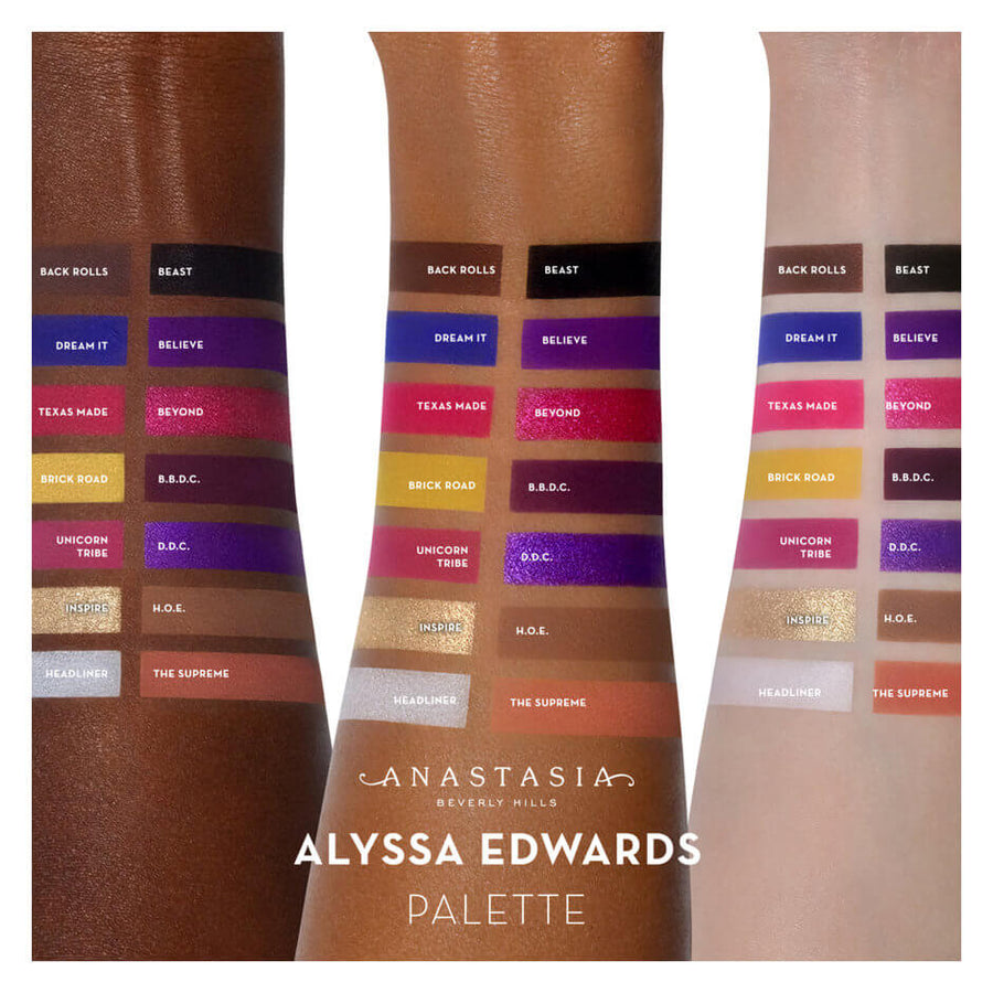 Anastasia Beverly Hills Alyssa Edwards Eyeshadow Palette 14 Shades Metallic Matte