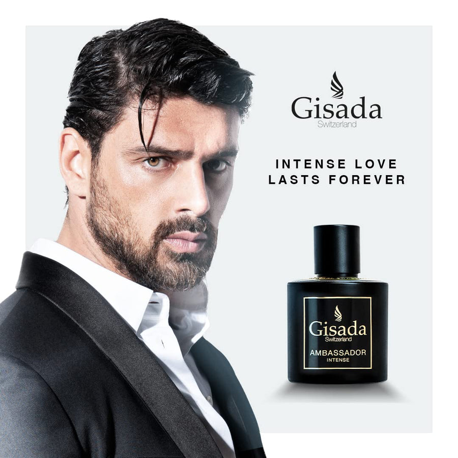 Gisada Ambassador Intense Men Perfume 3.4oz 100ml EAU DE PARFUM SPRAY  