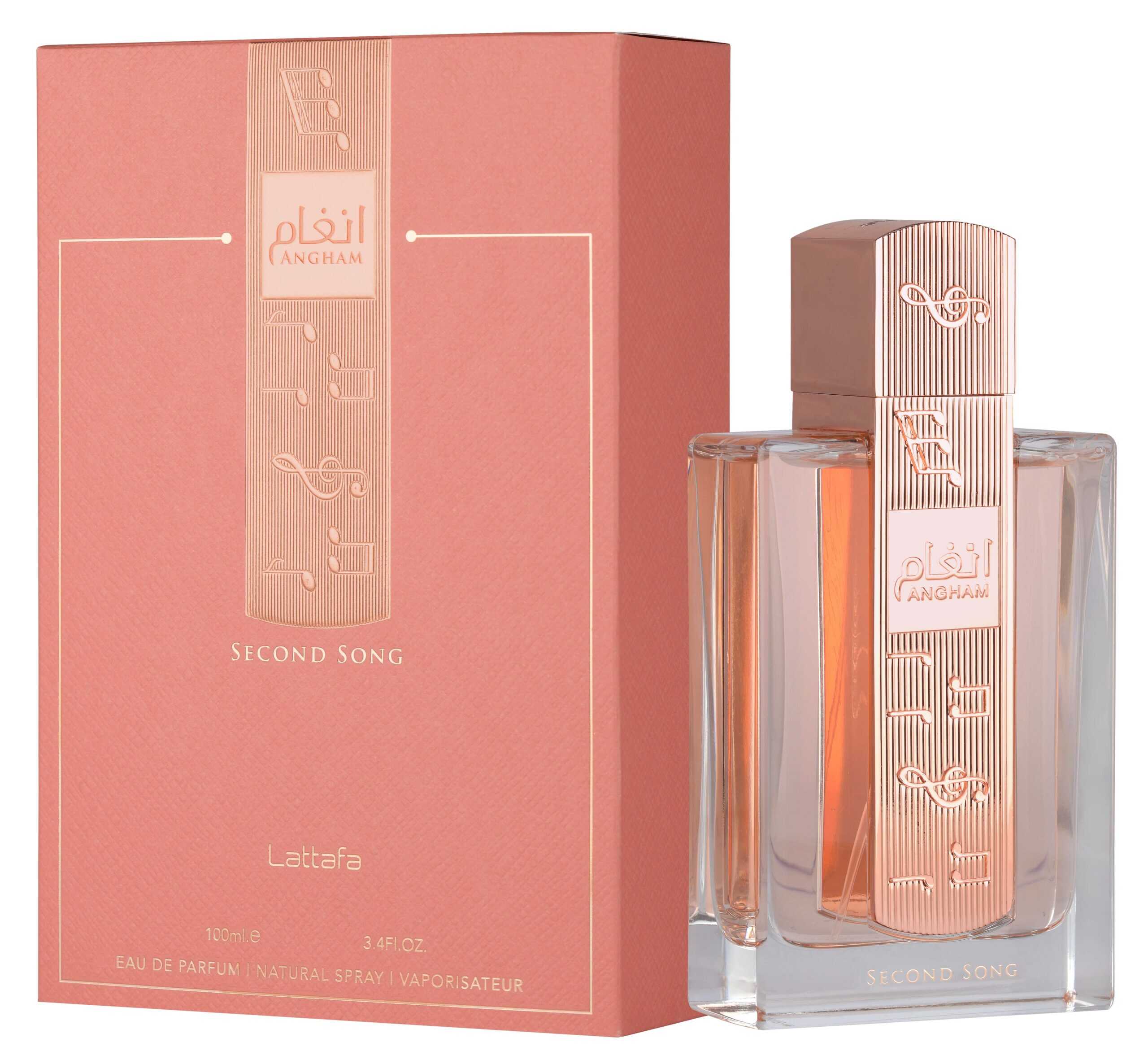Lattafa Angham Second Song EDP Perfume 3.3oz 100ml EAU DE PARFUM SPRAY
