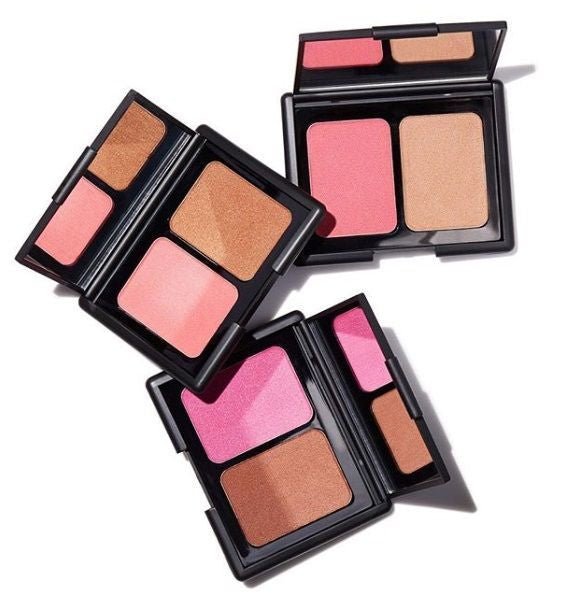 E.L.F Aqua Beauty Blush & Bronzer 0.3oz 8.5g Vitamin E, Cream-to-Powder Formula Hydrates Skin