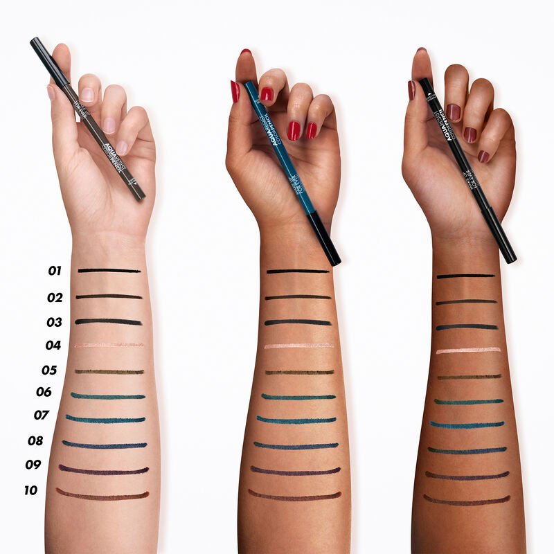 Make Up For Ever Aqua Resist Color Pencil Eyeliner 0.5g, Waterproof, Sweat-Proof, Smudge-Proof #color_01 Graphite