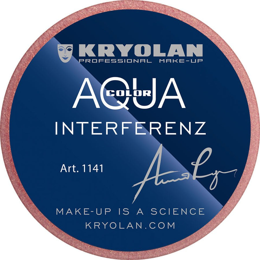 Kryolan Aquacolor Interferenz 8ml, Pearlescent Effects, Easy Application #color_Gold G