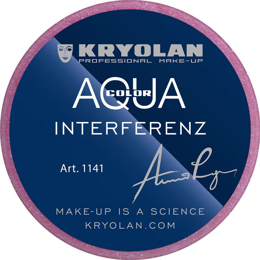 Kryolan Aquacolor Interferenz 8ml, Pearlescent Effects, Easy Application #color_Silver Lilac G