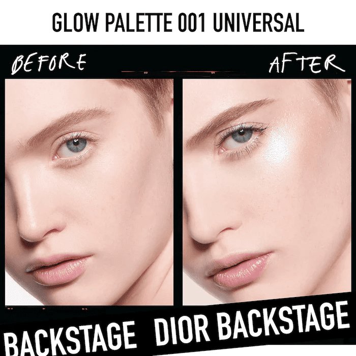 Christian Dior Backstage Glow Face Highlighter & Blush Palette OO1 Universal 10g #color_OO1 Universal