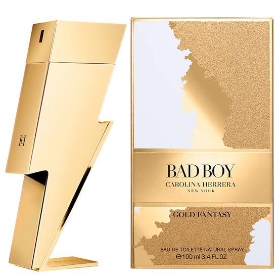 Carolina Herrera Bad Boy Gold Fantasy Men Perfume 3.4oz 100ml EAU DE TOILETTE SPRAY  