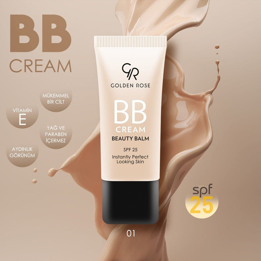 Golden Rose BB Cream Beauty Balm 30ml Perfect Looking Skin