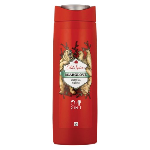 Old Spice Bearglove 2in1 Shower Gel & Shampoo 13.5oz 400ml  