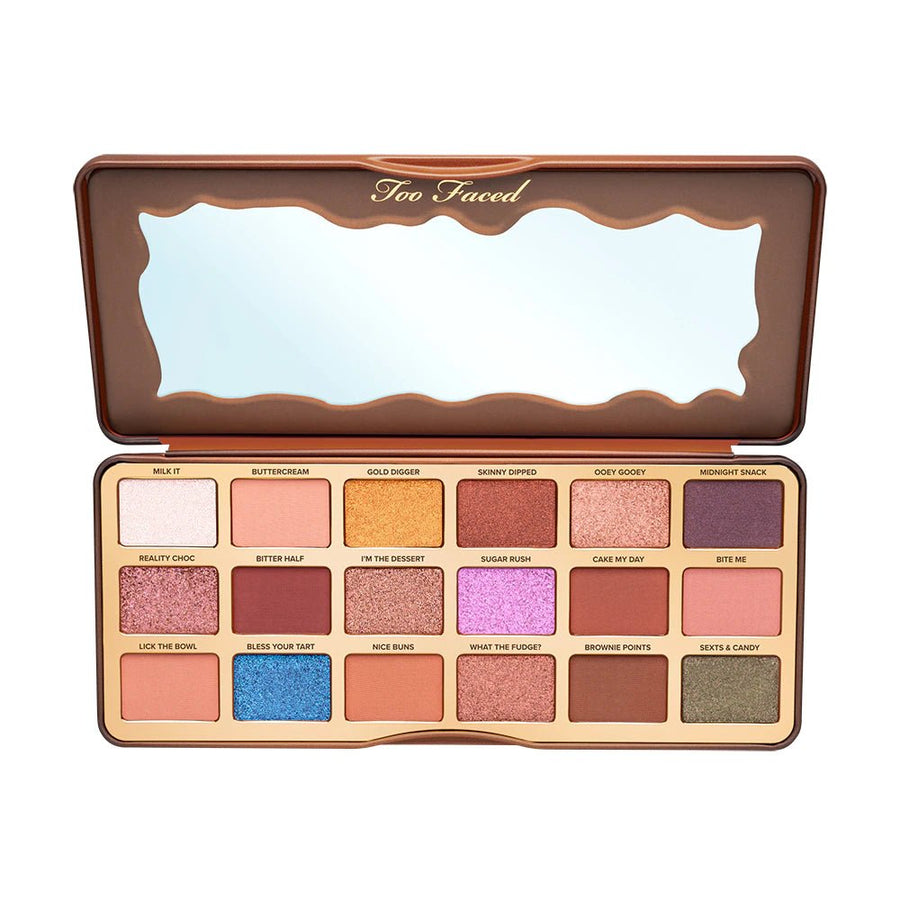 Too Faced Better Than Chocolate Eyeshadow Palette, 18 Ultra-Creamy, Rich and Chocolaty Shades 