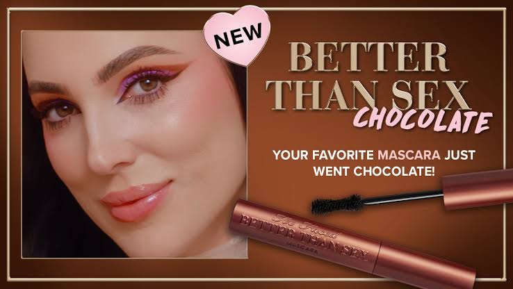 Too Faced Better Than Sex Chocolate Mascara 0.27oz 8ml, Thickens, Lengthens, Curls