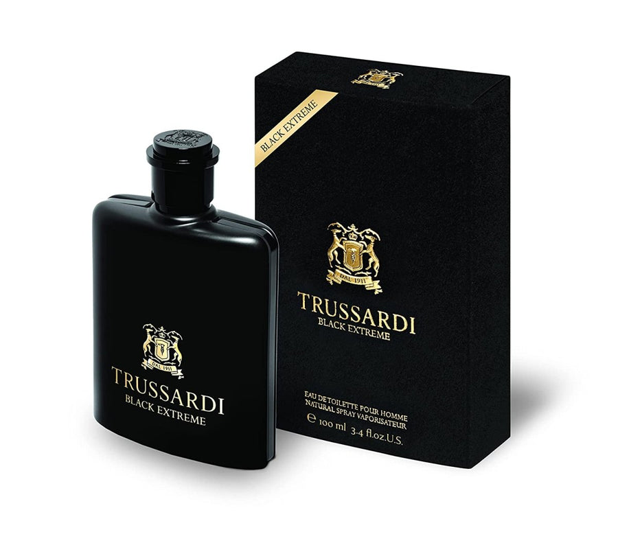 Trussardi Black Extreme Men Perfume 3.4oz 100ml EAU DE TOILETTE SPRAY  